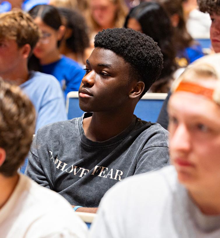 Undergraduate students in auditorium 